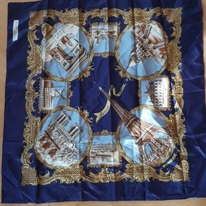 Vintage Paris themed scarf